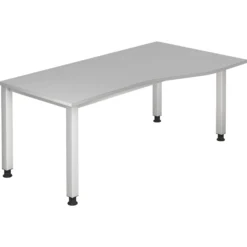 QUEO 18 S | Schreibtisch 180 x 100 höhenverstellbar Grau