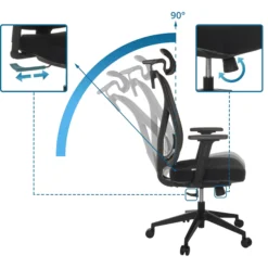 RALOO ECO - Profi Bürostuhl Schwarz