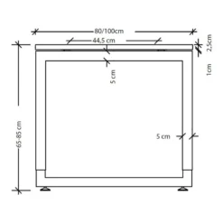 REGO 12 G | Schreibtisch 120 x 80 höhenverstellbar Buche/Graphit