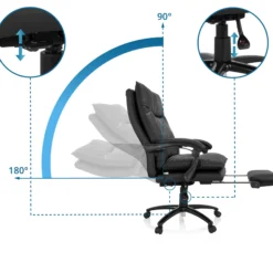 RELAX CL 200 | Kunstleder - Home Office Chefsessel Schwarz