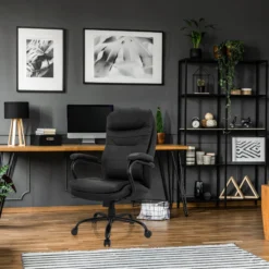 RELAX XXL B | Kunstleder - XXL Drehstuhl Schwarz