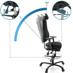 RESISTIO WORK - Counterstuhl Schwarz