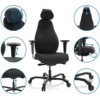 RESISTIO XXL - Profi Chefsessel Schwarz