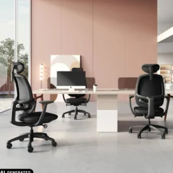 RI-COVER - Profi Bürostuhl Schwarz