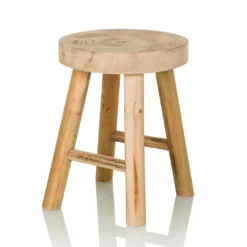 RUSTIKO W - Sitzhocker Braun