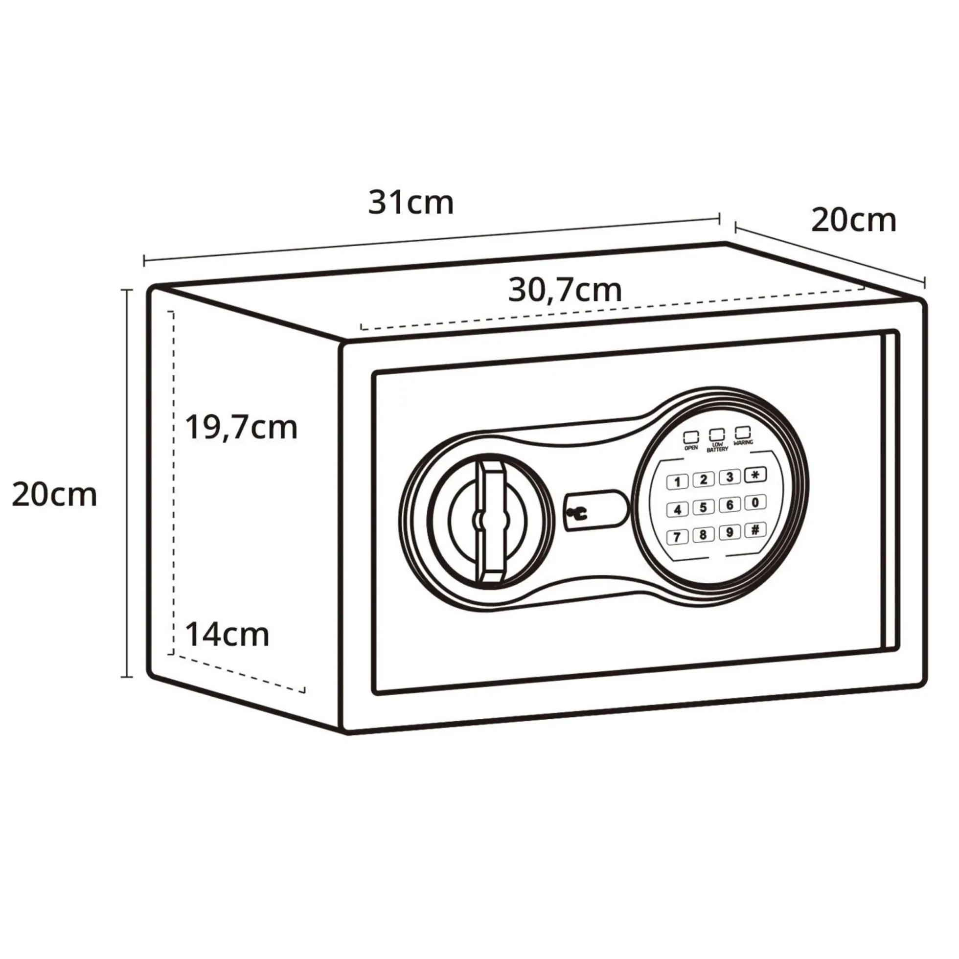SAFE COMPACT III - Tresor Schwarz