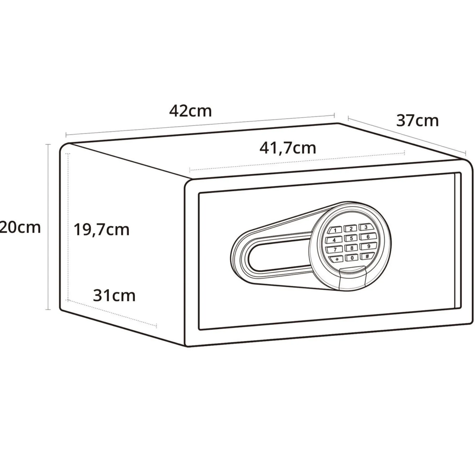 SAFE COMPACT I - Tresor Schwarz