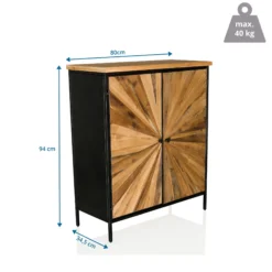 SANTJAGO BLACK SUN XL - Kommode Holzfarben dunkel