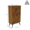 SANTJAGO WOOD HIGH - Kommode Holzfarben dunkel