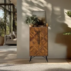 SANTJAGO WOOD HIGH - Kommode Holzfarben dunkel