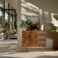 SANTJAGO WOOD L - Kommode Holzfarben dunkel
