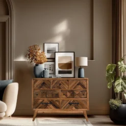 SANTJAGO WOOD XL - Sideboard Holzfarben dunkel