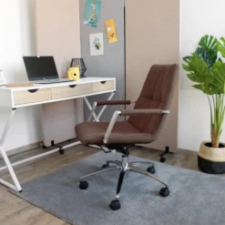SARANTO II - Home Office Bürostuhl Mittelbraun