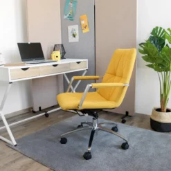 SARANTO II - Home Office Bürostuhl Senf