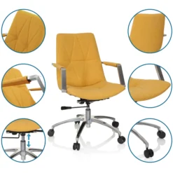 SARANTO II - Home Office Bürostuhl Senf