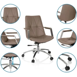 SARANTO II - Home Office Bürostuhl Macchiatobraun