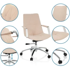 SARANTO II - Home Office Bürostuhl Beige
