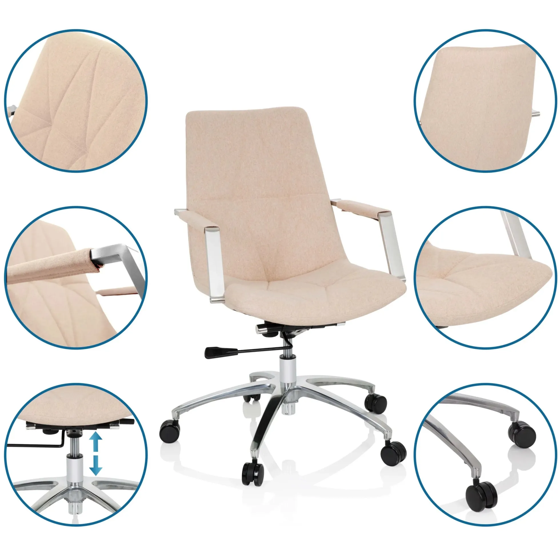 SARANTO II - Home Office Bürostuhl Beige