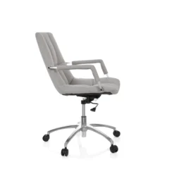 SARANTO | Stoff - Home Office Bürostuhl Hellgrau