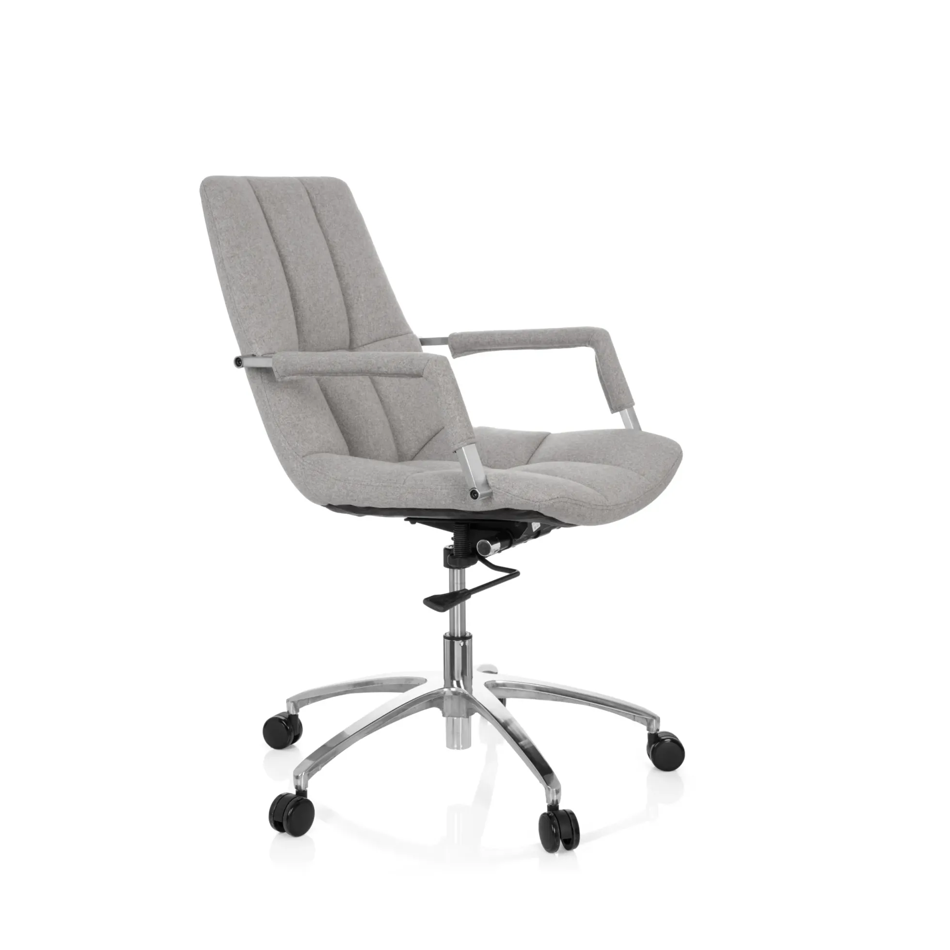 SARANTO | Stoff - Home Office Bürostuhl Hellgrau