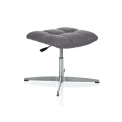 SARANTO | Stoff - Polsterhocker Grau