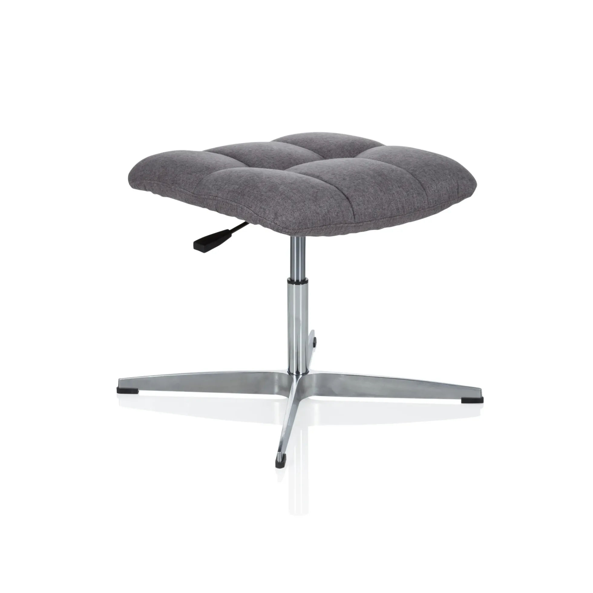 SARANTO | Stoff - Polsterhocker Grau