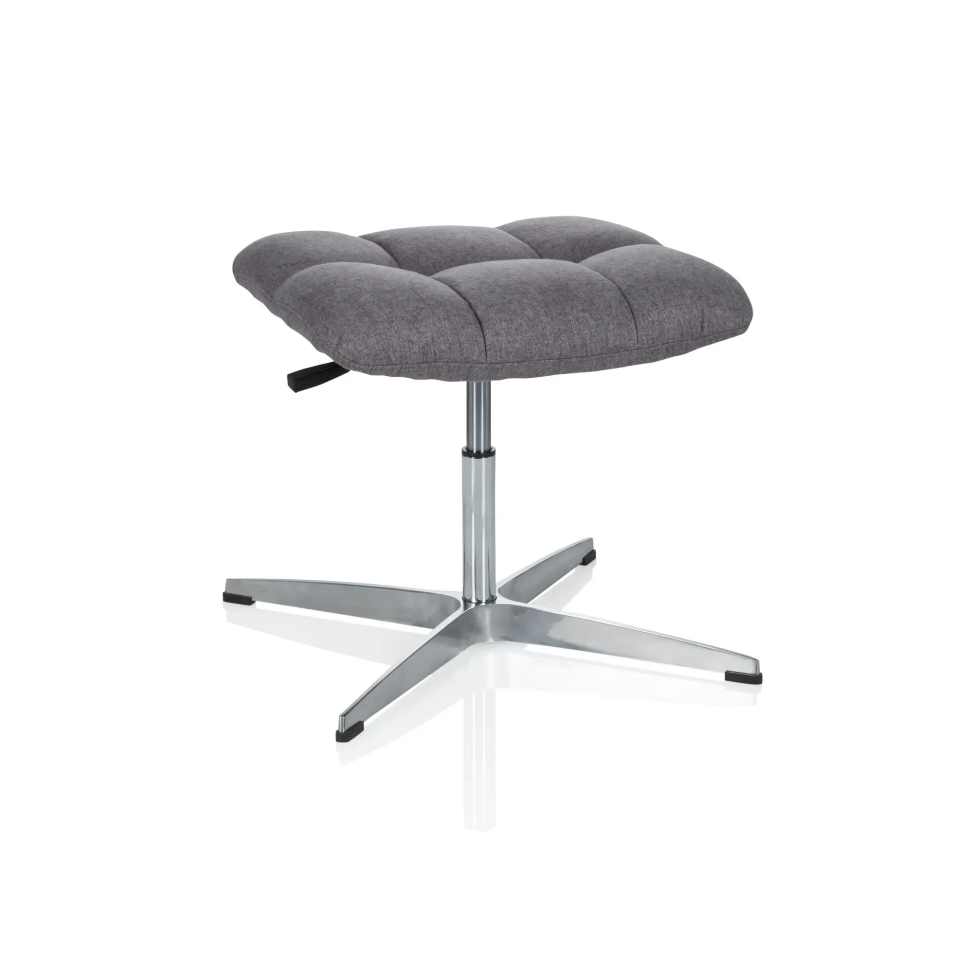 SARANTO | Stoff - Polsterhocker Grau