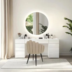 SCALLORE - Esszimmerstuhl Beige