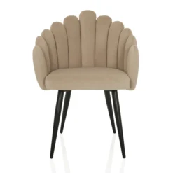 SCALLORE - Esszimmerstuhl Beige