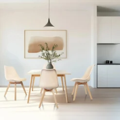 SCANDI 4 | 4er Pack - Schalenstuhl Beige