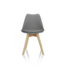 SCANDI 4 | 4er Pack - Schalenstuhl Grau