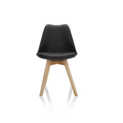 SCANDI 4 | 4er Pack - Schalenstuhl Schwarz
