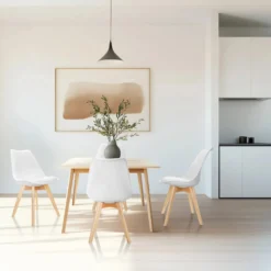 SCANDI 4 | 4er Pack - Schalenstuhl Weiß