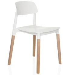 SCANDI E - Vierfußstuhl Weiß