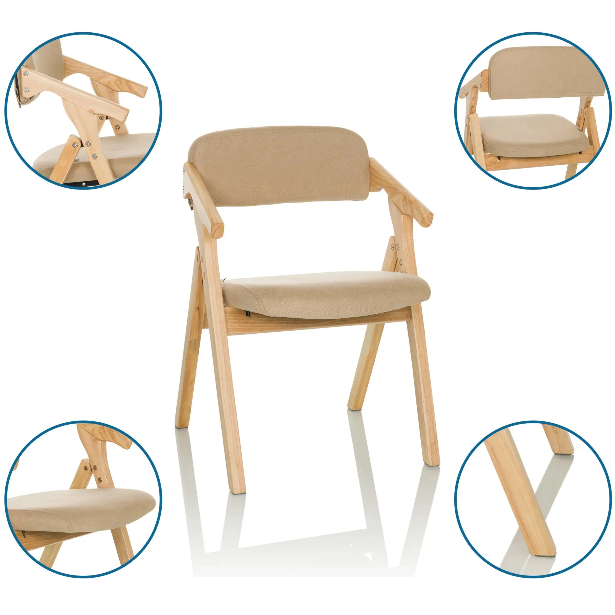 SCANDIO - Klappstuhl Beige
