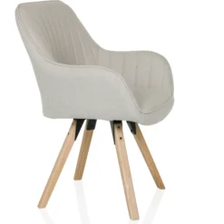 SCANDI SOFT - Polsterstuhl Creme
