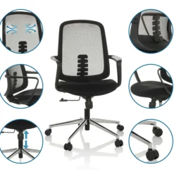 SEDIOLO B - Home Office Bürostuhl Schwarz