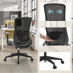 Sedito - Home Office Bürostuhl Schwarz/Grau