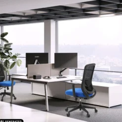 Sedito - Home Office Bürostuhl Schwarz/Blau