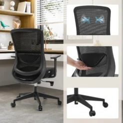 Sedito - Home Office Bürostuhl Schwarz/Schwarz