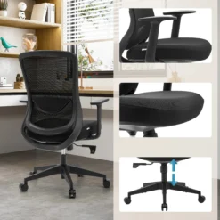 Sedito - Home Office Bürostuhl Schwarz/Schwarz