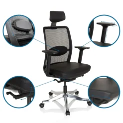 SENATOR PRO - Luxus Chefsessel Schwarz