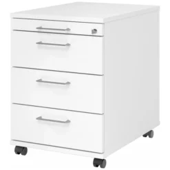SIGNA AC30 - Rollcontainer Bügelgriff Metall Weiß