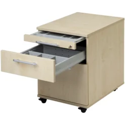SIGNA AC20 - Rollcontainer Bügelgriff Metall Buche