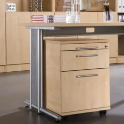 SIGNA AC20 - Rollcontainer Bügelgriff Metall Buche