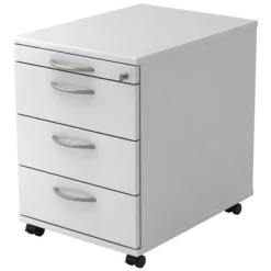 SIGNA AC30 - Rollcontainer Bogengriff Metall Weiß