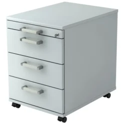 SIGNA AC30 - Rollcontainer Chromgriff Metall Grau