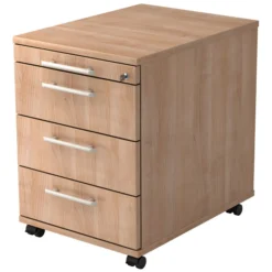 SIGNA AC30 - Rollcontainer Relinggriff Kunststoff Nussbaum