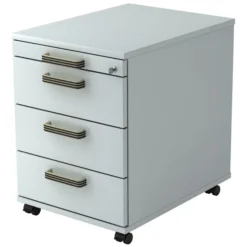 SIGNA AC30 - Rollcontainer Streifengriff Kunststoff Grau
