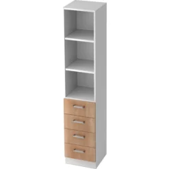 SIGNA G 7600 Chromgriff Metall Weiß/Nussbaum